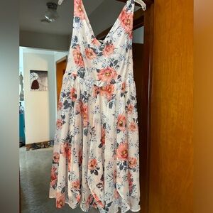 Torrid white floral dress
